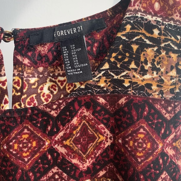 Batik Pattern Shift Dress Size XS - Picture 3 of 4